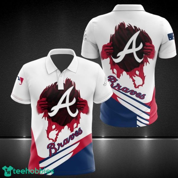 Atlanta Braves Printing 3D Polo Shirt Gift For Big Fan Sport Polo Shirt Product Photo 1