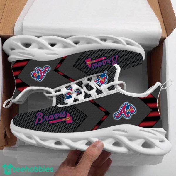 Atlanta Braves Team Sneakers Limited Max Soul Shoes Running Gift Shoes Product Photo 2