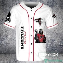 Atlanta Falcons Darth Vader Baseball Jersey White Product Photo 2