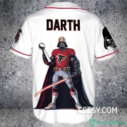 Atlanta Falcons Darth Vader Baseball Jersey White Product Photo 3