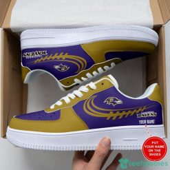 Baltimore Ravens AF1 Sneakers Sport Shoes Air Force Shoes Personalized Name For Fans Product Photo 2