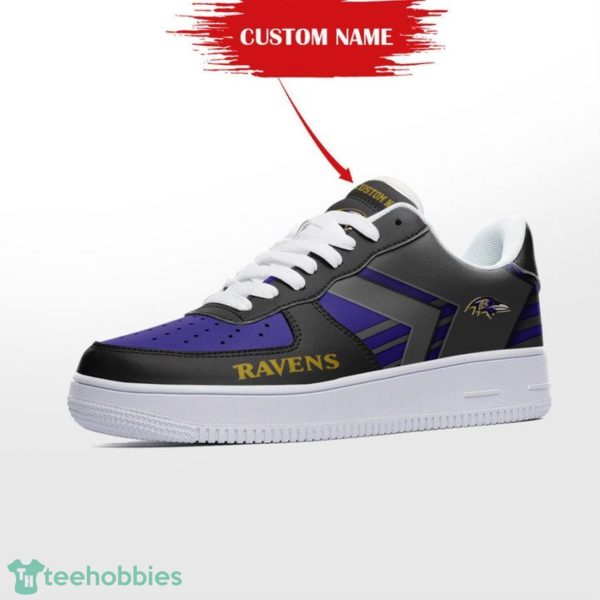 Baltimore Ravens Custom Name Air Force Shoes Sport Running Sneakers Product Photo 3