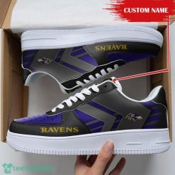 Baltimore Ravens Custom Name Air Force Shoes Sport Running Sneakers Product Photo 1