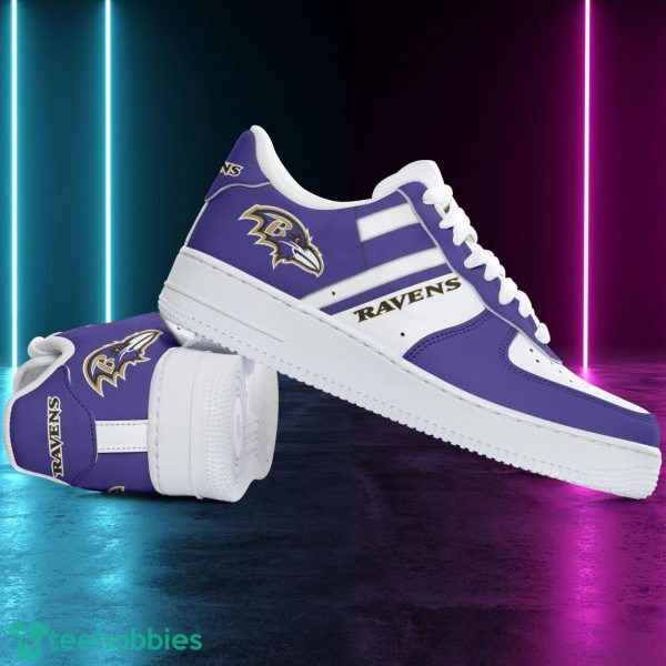 Baltimore Ravens Sneakers Air Force Shoes Sport Fans Trending Shoes Product Photo 3