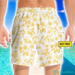 Bees Summer Pattern Vintage Style 3D Beach Shorts For Men Gift Summer Gift Product Photo 2