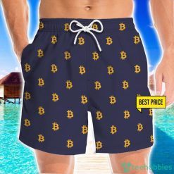 Bitcoin Seamless Pattern 3D Beach Shorts For Men Gift Summer Gift Product Photo 1
