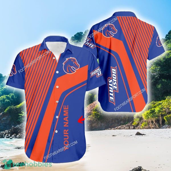 Boise State Broncos Classic New 3D Hawaiian Shirt Gift For Fans Custom Name - Boise State Broncos Classic New 3D Hawaiian Shirt Gift For Fans Custom Name