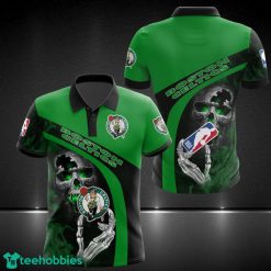Boston Celtics Printing Skull With Logo 3D Polo Shirt Limited Designs Product Photo 1