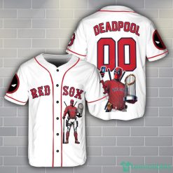 Boston Red Sox Deadpool Baseball Jersey Shirt Custom Name Number For Fans Product Photo 1