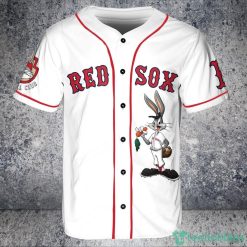 Boston Red Sox Looney Tunes Bugs Bunny Baseball Jersey White Product Photo 2