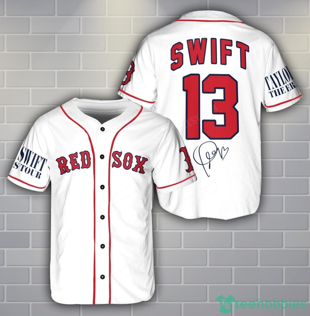 Boston Red Sox Taylor Swift Baseball Jersey Shirt Custom Name Number For Fans Boston Red Sox Taylor Swift Baseball Jersey Shirt Custom Name Number For Fans Product Photo 1