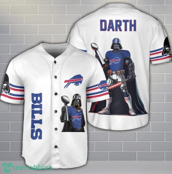 Buffalo Bills Darth Vader 3D Baseball Jersey Shirt Product Photo 1