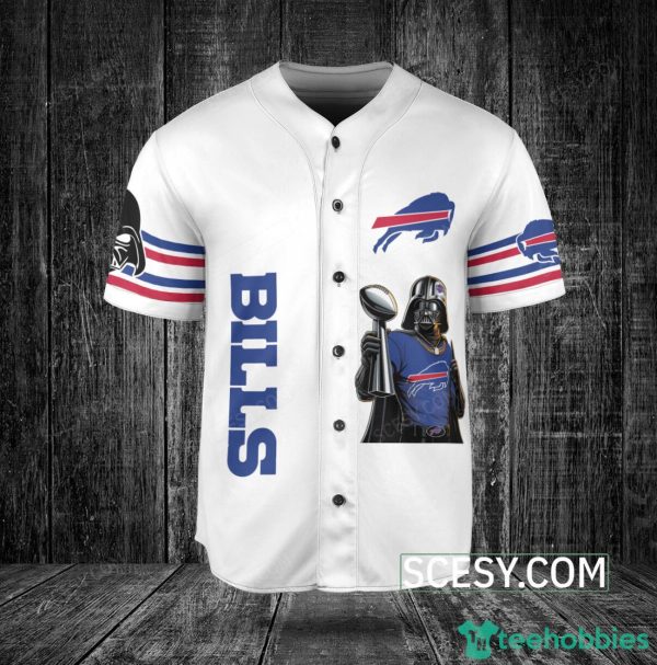 Buffalo Bills Darth Vader Baseball Jersey White Product Photo 2