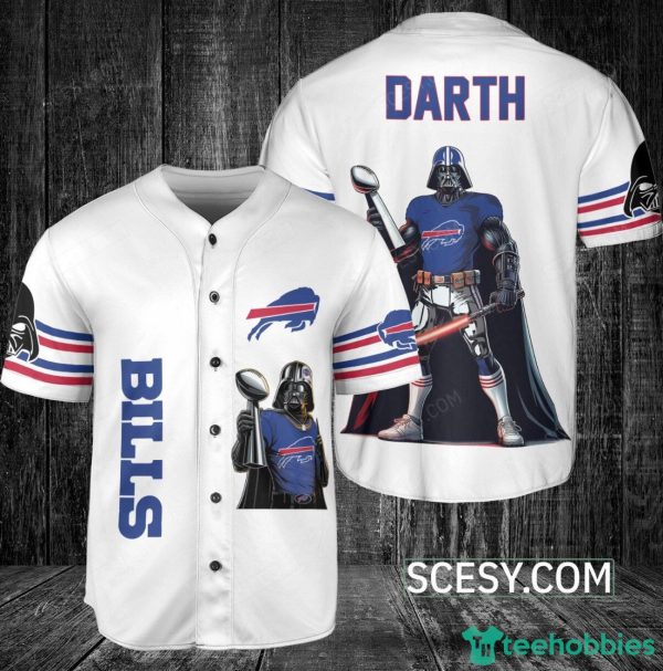 Buffalo Bills Darth Vader Baseball Jersey White Product Photo 1