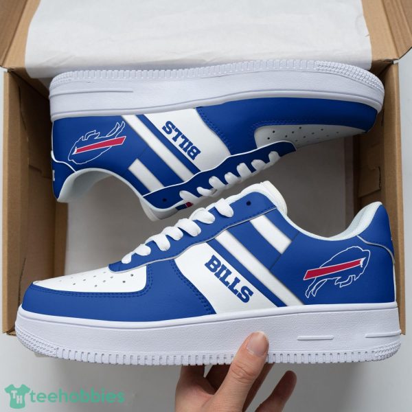 Buffalo Bills Shoes Air Force 1 Shoes White Blue Mix Color Shoes Product Photo 1