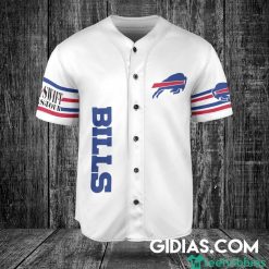 Buffalo Bills Taylor Swift Baseball Jersey White Number #89 image Buffalo Bills Taylor Swift Baseball Jersey White Number #89 Product Photo 3