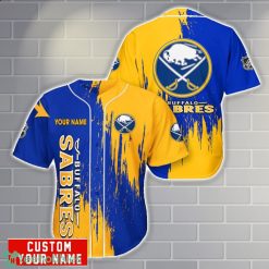 Buffalo Sabres Personalized Name 3D Baseball Jersey Shirt Gift For Sport Season Product Photo 1