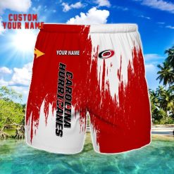 Carolina Hurricanes 3D Shorts All printing Beach Shorts Custom Name For Fans Product Photo 1