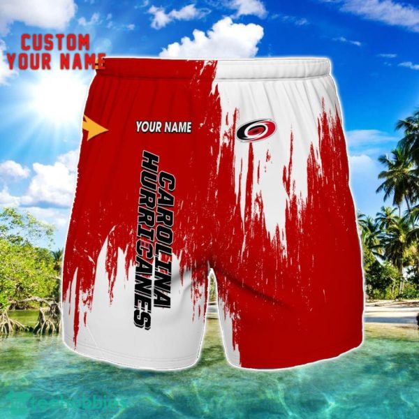 Carolina Hurricanes 3D Shorts All printing Beach Shorts Custom Name For Fans Product Photo 1
