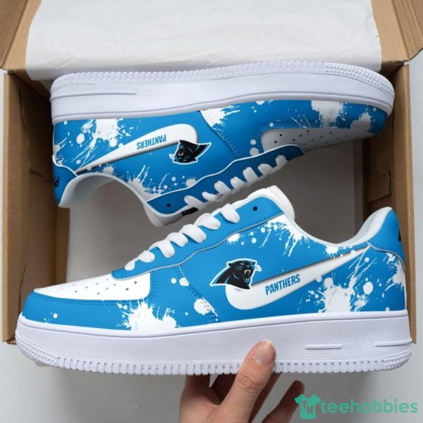 Carolina Panthers Brush Pattern Air Force Shoes Men Women Sneakers AF1 Sneakers Product Photo 1