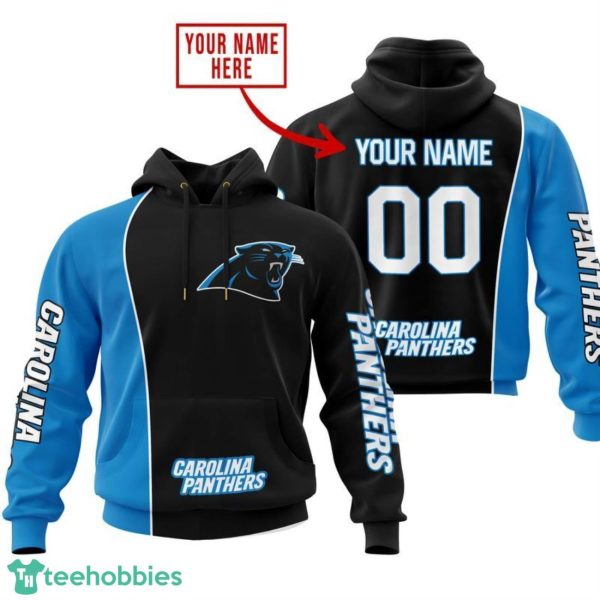 Carolina Panthers Personalized Name Number 3D Hoodie Team Gift Product Photo 2