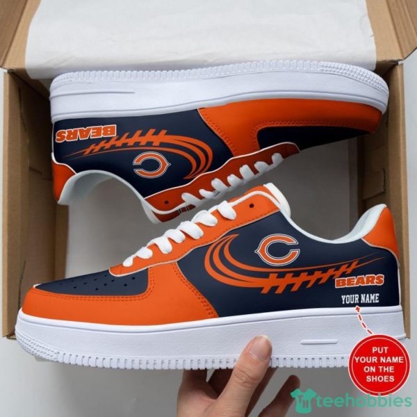 Chicago Bears AF1 Sneakers Sport Shoes Air Force Shoes Personalized Name For Fans Product Photo 2