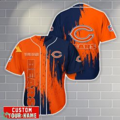Chicago Bears Personalized Name 3D Baseball Jersey Shirt Gift For Sport Season Product Photo 1