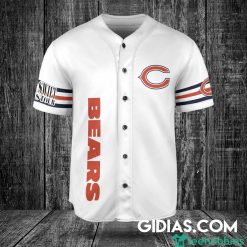 Chicago Bears Taylor Swift Baseball Jersey White Number #89 image Chicago Bears Taylor Swift Baseball Jersey White Number #89 Product Photo 3
