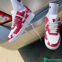 Chicago Bulls Brush Pattern Air Force Shoes Men Women Sneakers AF1 Sneakers Product Photo 1