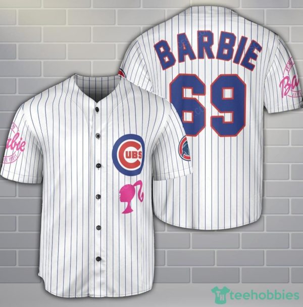 Chicago Cubs Barbie Baseball Jersey Shirt Custom Name Number For Fans Product Photo 1