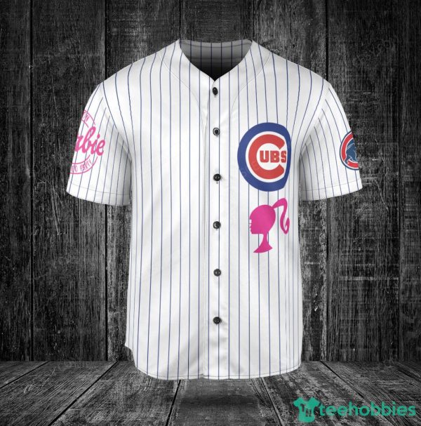 Chicago Cubs Barbie Baseball Jersey White Product Photo 2