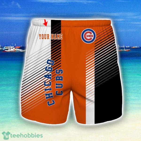 Chicago Cubs Beach Shorts For Sport Fans Team Summer Gift Custom Name Product Photo 1