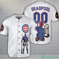Chicago Cubs Deadpool Baseball Jersey Shirt Custom Name Number For Fans Product Photo 1