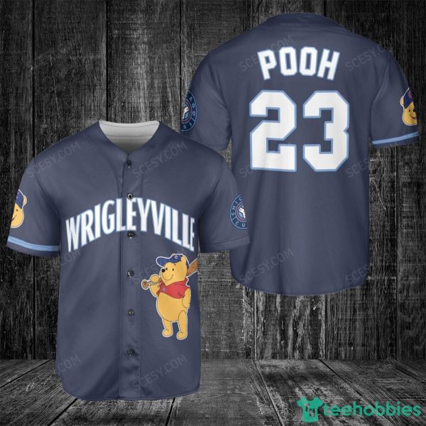 Chicago Cubs Winnie the Pooh Baseball Jersey White Product Photo 1