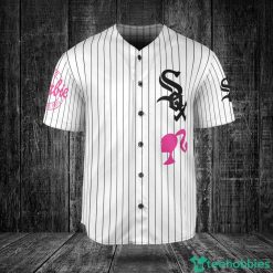 Chicago White Sox Barbie Baseball Jersey White image Chicago White Sox Barbie Baseball Jersey White Product Photo 2