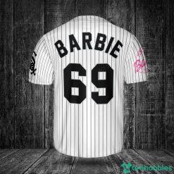 Chicago White Sox Barbie Baseball Jersey White image Chicago White Sox Barbie Baseball Jersey White Product Photo 3