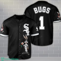 Chicago White Sox Looney Tunes Bugs Bunny Baseball Jersey Black Custom Name Number Product Photo 1