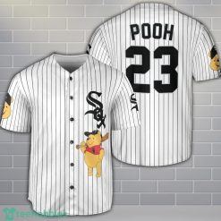 Chicago White Sox Winnie the Pooh Baseball Jersey Shirt Cute Gift For Men Women Custom Name Number Product Photo 1