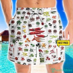 Chilly & Paprika 3D Beach Shorts For Men Gift Summer Gift Product Photo 1