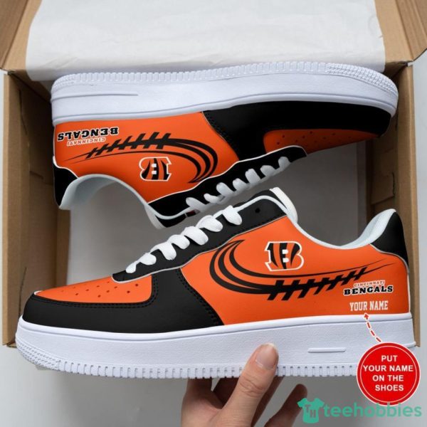 Cincinnati Bengals AF1 Sneakers Sport Shoes Air Force Shoes Personalized Name For Fans Product Photo 2