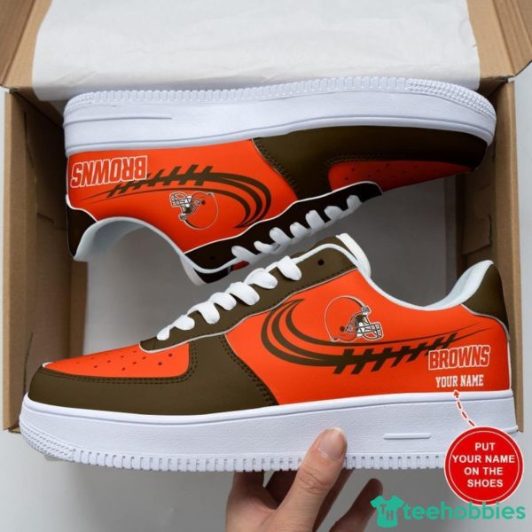 Cleveland Browns AF1 Sneakers Sport Shoes Air Force Shoes Personalized Name For Fans Product Photo 2