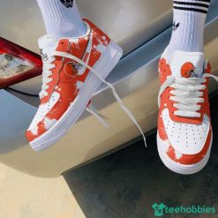 Cleveland Browns Brush Pattern Air Force Shoes Men Women Sneakers AF1 Sneakers Product Photo 2