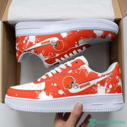 Cleveland Browns Brush Pattern Air Force Shoes Men Women Sneakers AF1 Sneakers Product Photo 1