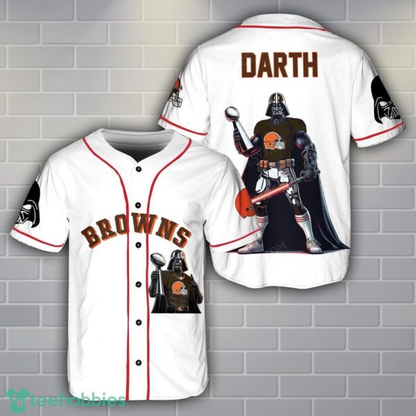 Cleveland Browns Darth Vader 3D Baseball Jersey Shirt Product Photo 1