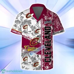 Cleveland Cavaliers NBA Logo Hibiscus Mix Tree Pattern Set Hawaiian Shirt & Short image Cleveland Cavaliers NBA Logo Hibiscus Mix Tree Pattern Set Hawaiian Shirt & Short Product Photo 2