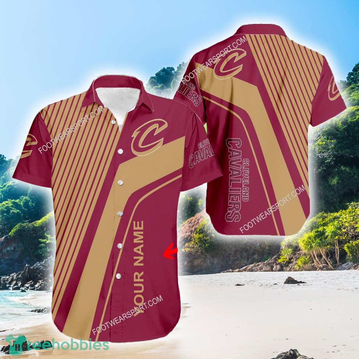 Cleveland Cavaliers Ocean Aloha Hawaiian Shirt Men And Women Gift Custom Name - Cleveland Cavaliers Ocean Aloha Hawaiian Shirt Men And Women Gift Custom Name