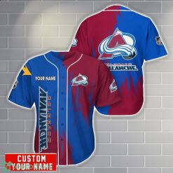 Colorado Avalanche Personalized Name 3D Baseball Jersey Shirt Gift For Sport Season Product Photo 1