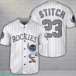 Colorado Rockies Lilo And Stitch Baseball Jersey Shirt Custom Name Number Team Gift Product Photo 1