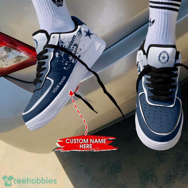 Custom Name Dallas Cowboys Personalized Air Force 1 Shoes Sport Sneakers Team Shoes Product Photo 2