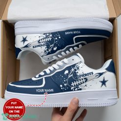 Custom Name Dallas Cowboys Personalized Air Force 1 Shoes Sport Sneakers Team Shoes Product Photo 1